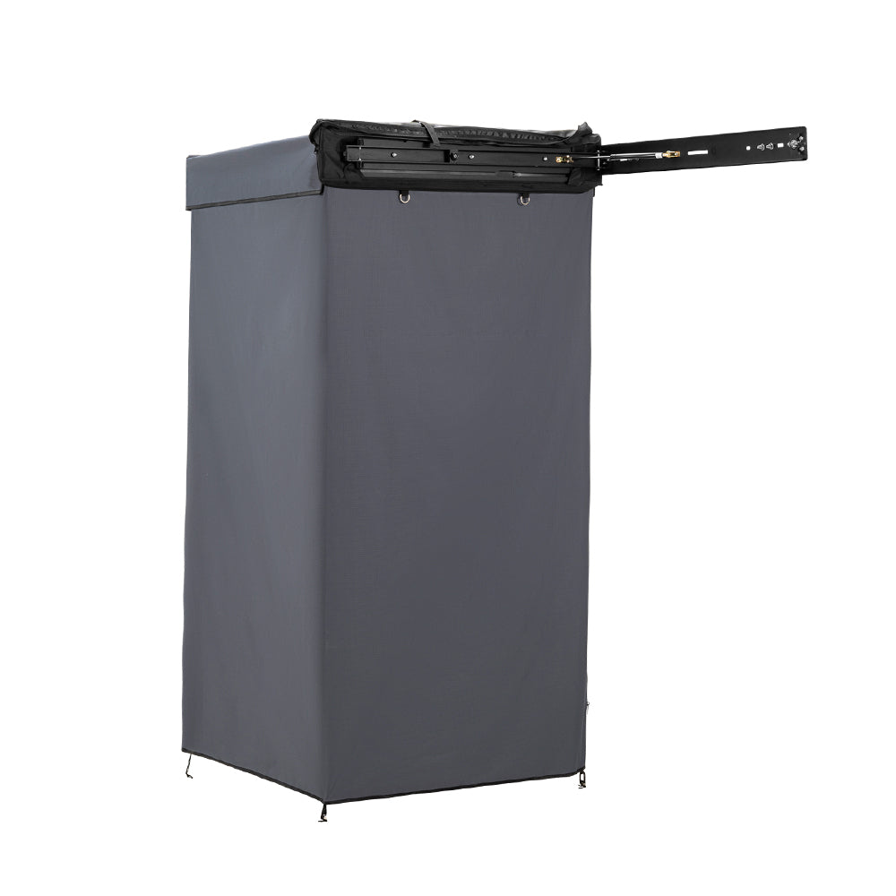 San Hima Awning Shower Tent with Roof Fold-Out 90° Swing Arm