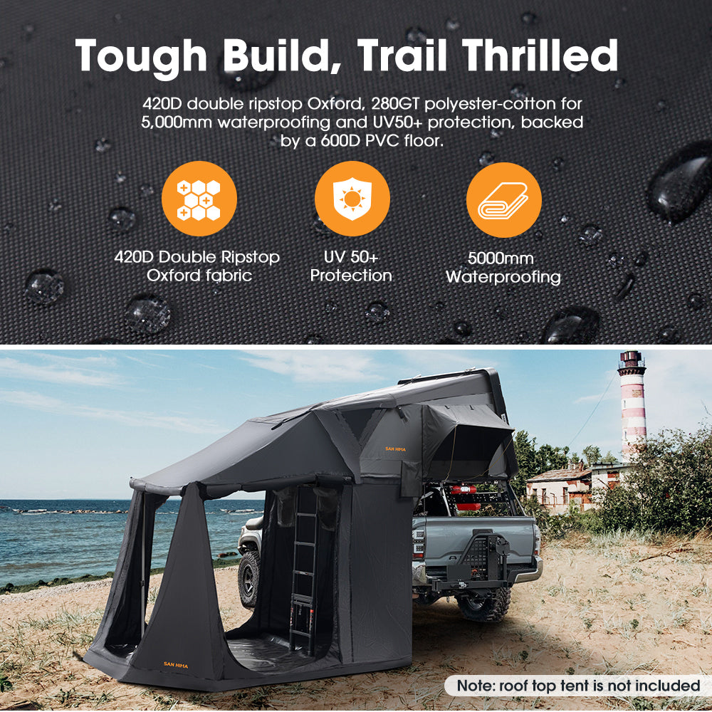 San Hima Jervis Rooftop Tent Annex w/ Floor Camping Shade