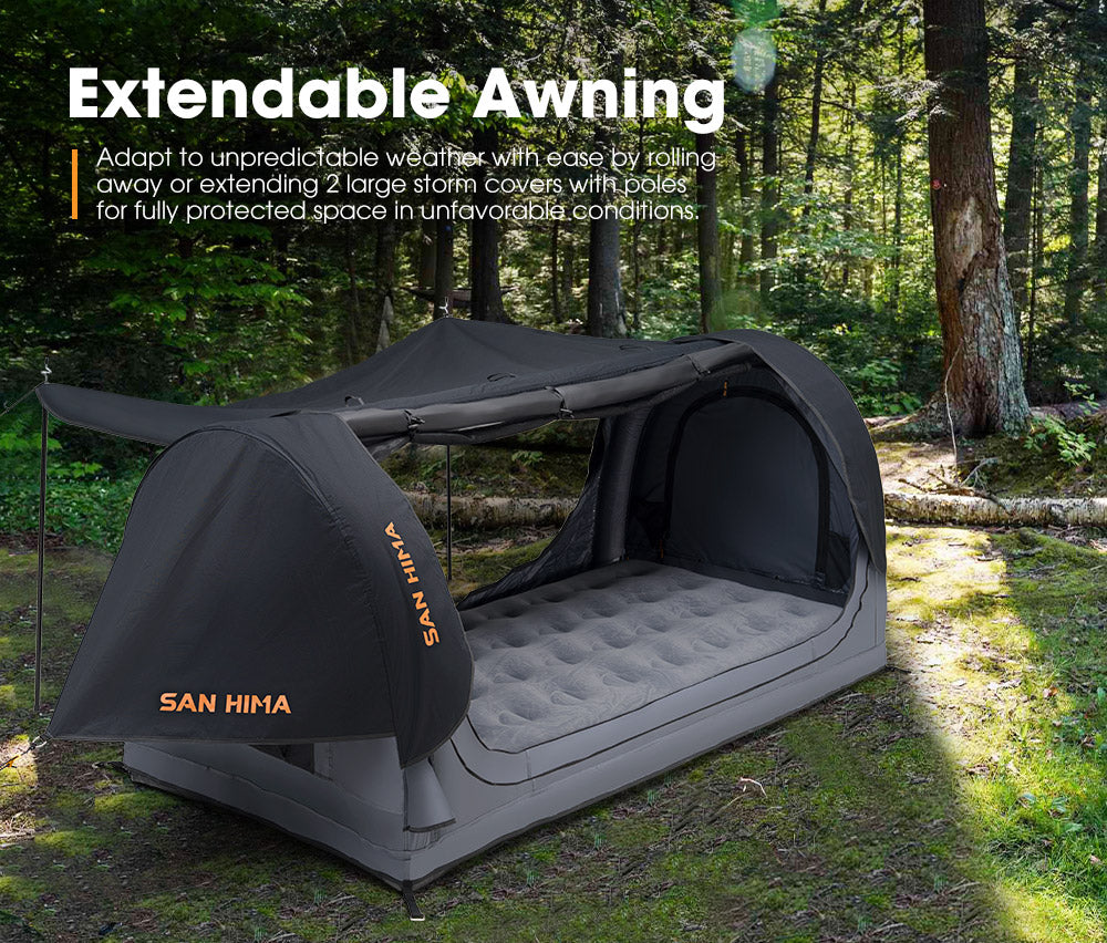 San Hima Single Air Swag Camping Swags Dome Tent Free Standing