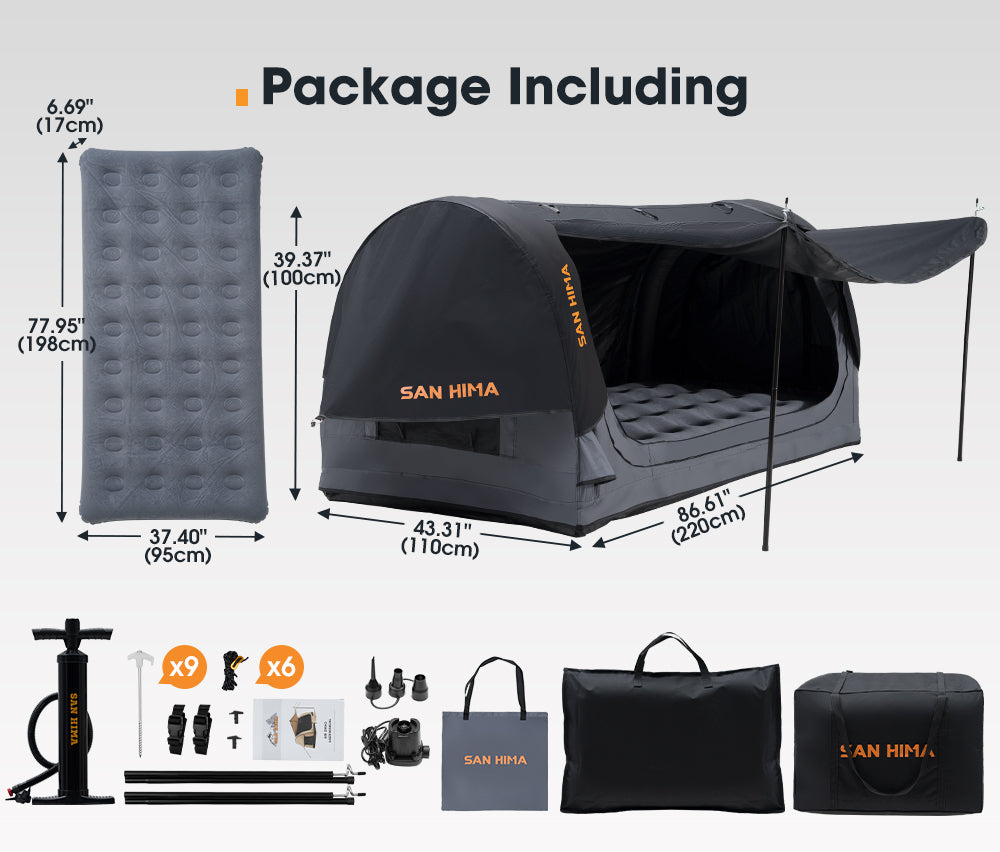 San Hima Single Air Swag Camping Swags Dome Tent Free Standing
