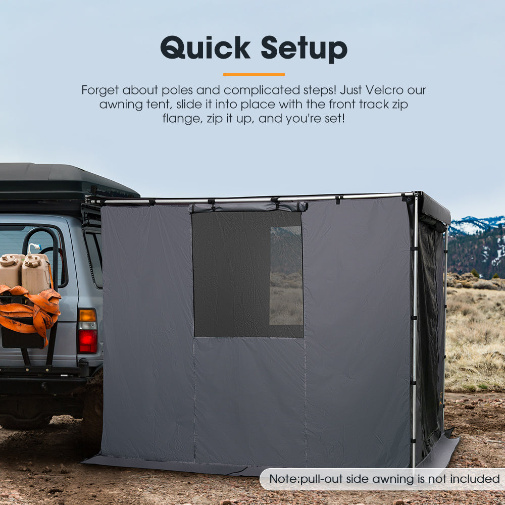 San Hima Awning Room w/ Floor 6.6ft x 8.2ft Camping Shade