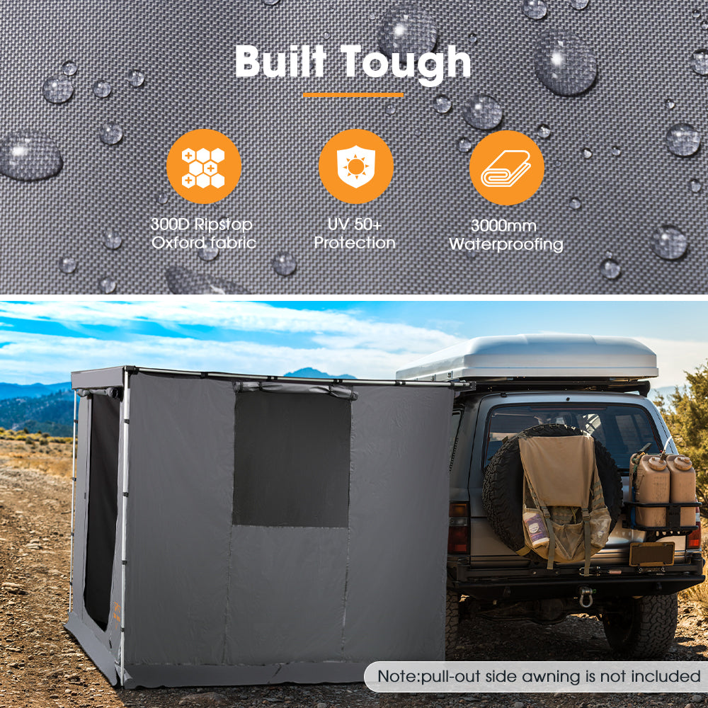 San Hima Awning Room w/ Floor 6.6ft x 8.2ft Camping Shade