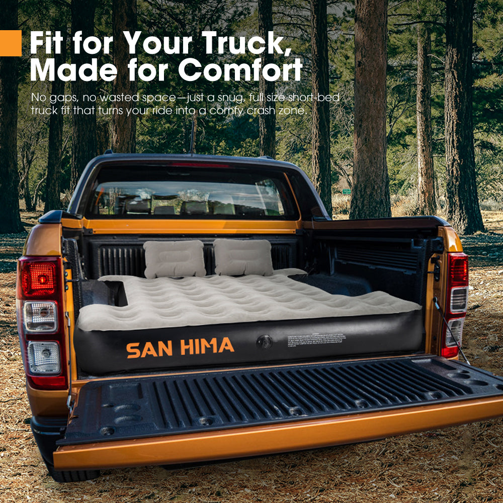 San Hima Truck Bed Air Mattress for 5.5-5.8ft Full Size Short Truck