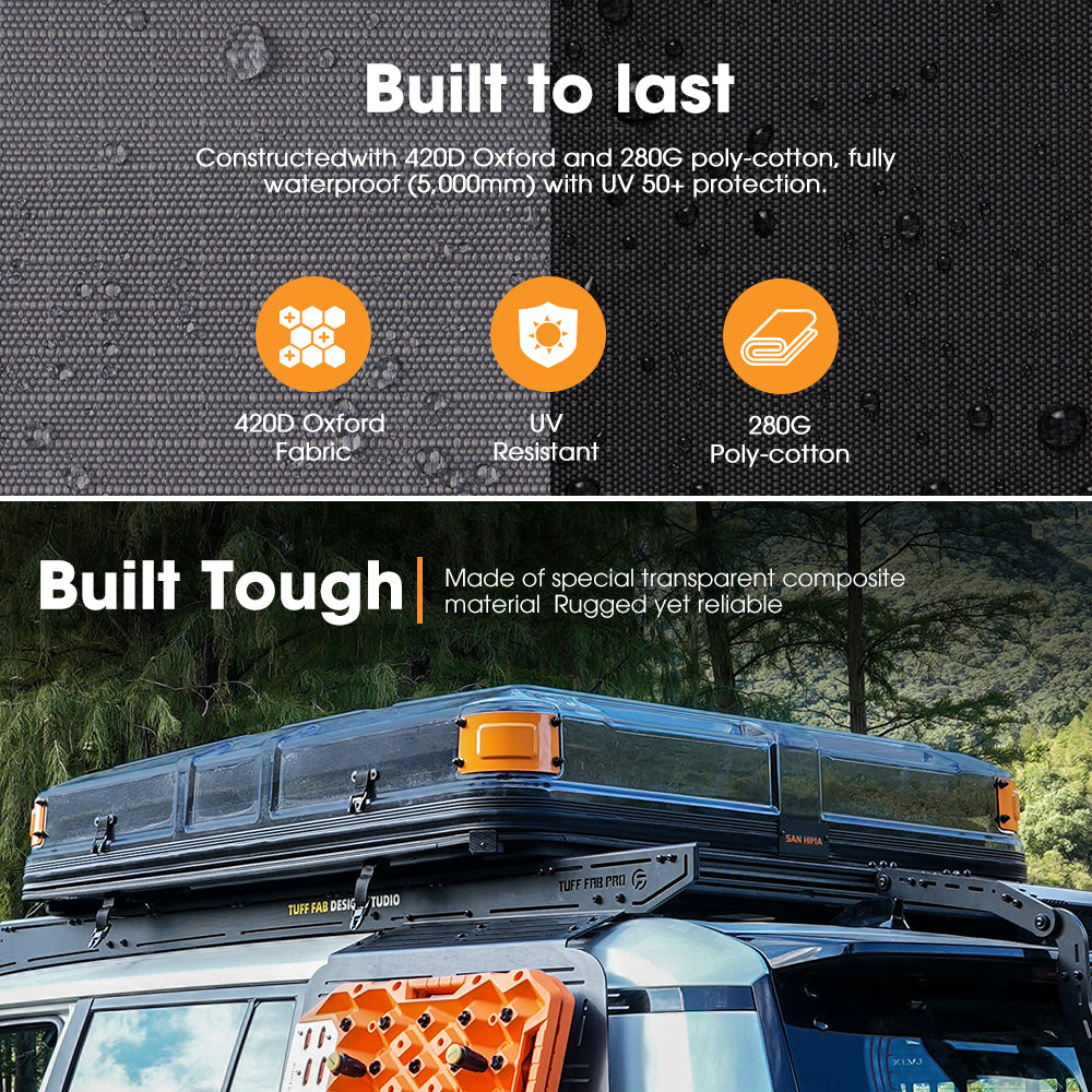 San Hima Kosci E-rise Electric Rooftop Tent Hardshell Automatic Outdoor Camping