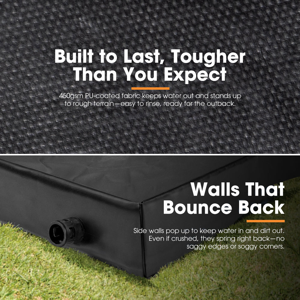 San Hima Portable Shower Pan 41"x41" with Drainage Hole Storage Bag