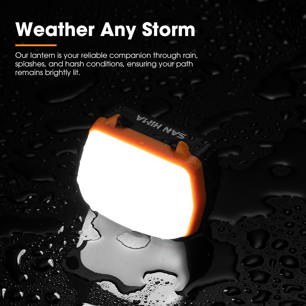 San Hima 4Pcs LED Camping Lanterns Dual Color Rechargeable Camp Tent Light