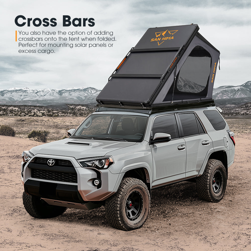 San Hima Hotham Aluminum Roof Top Tent Hardshell Camping 4WD 4x4