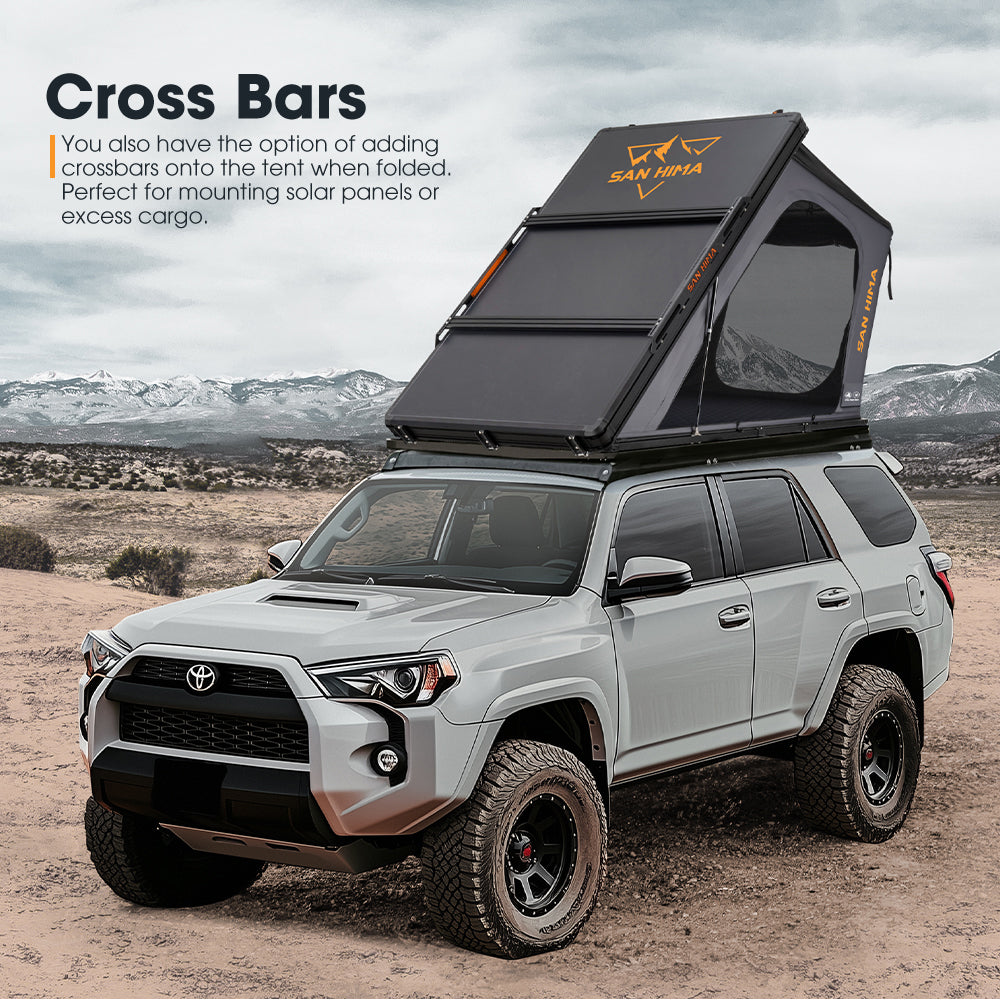 San Hima Hotham Aluminum Roof Top Tent Hardshell Camping 4WD 4x4