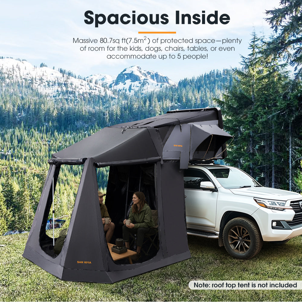 San Hima Jervis Rooftop Tent Annex w/ Floor Camping Shade