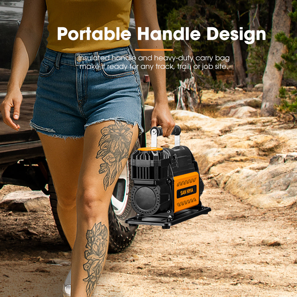 San Hima 12V Air Compressor 7.06CFM Portable Tire Inflator Preset