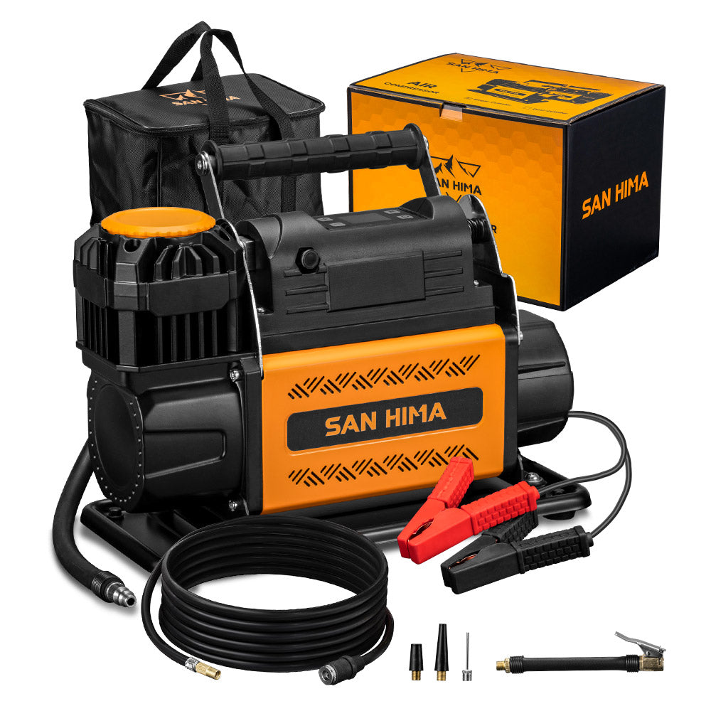 San Hima 12V Air Compressor 7.06CFM Portable Tire Inflator Preset