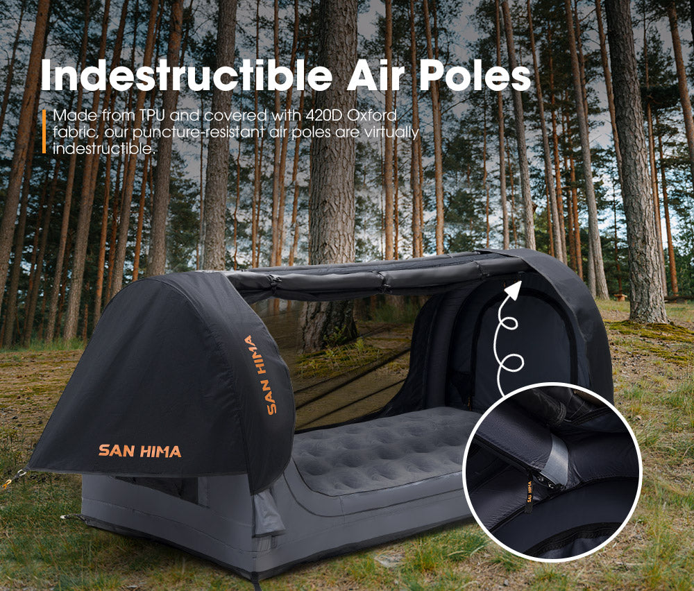 San Hima Single Air Swag Camping Swags Dome Tent Free Standing