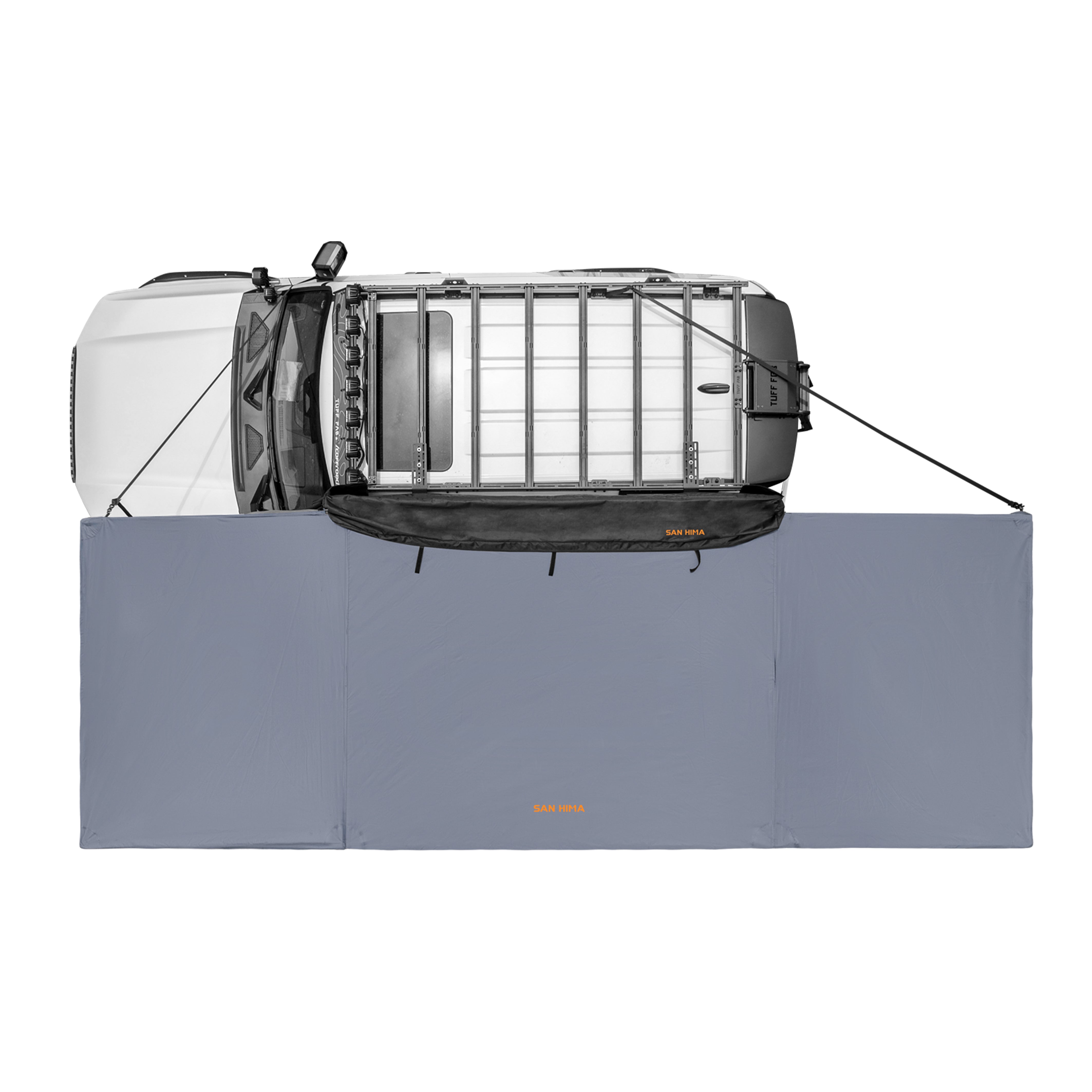 San Hima 180° Free-Standing Awning 118.4 sq.ft Built-In LED Light