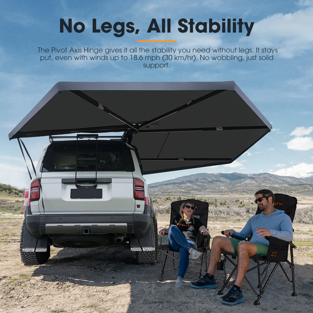 San Hima 270° Free-Standing Awning 129.2 sq.ft Passenger Side