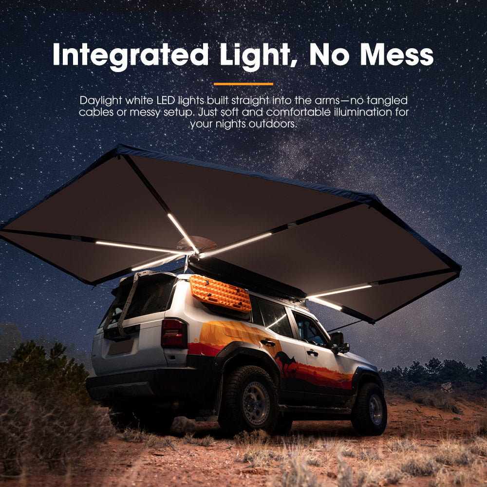 San Hima 270° Free-Standing Awning 129.2 sq.ft Passenger Side