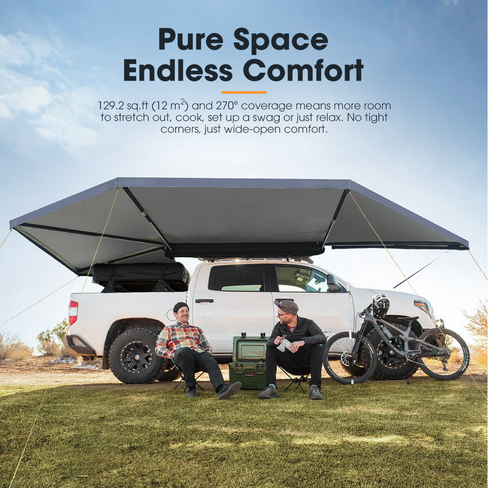 San Hima 270° Free-Standing Awning 129.2 sq.ft Passenger Side