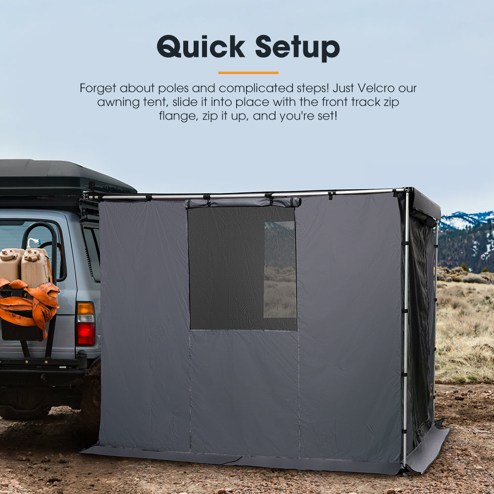 San Hima Pull-Out Side Awning 6.6ft x 8.2ft w/ Awning Room PVC Floor