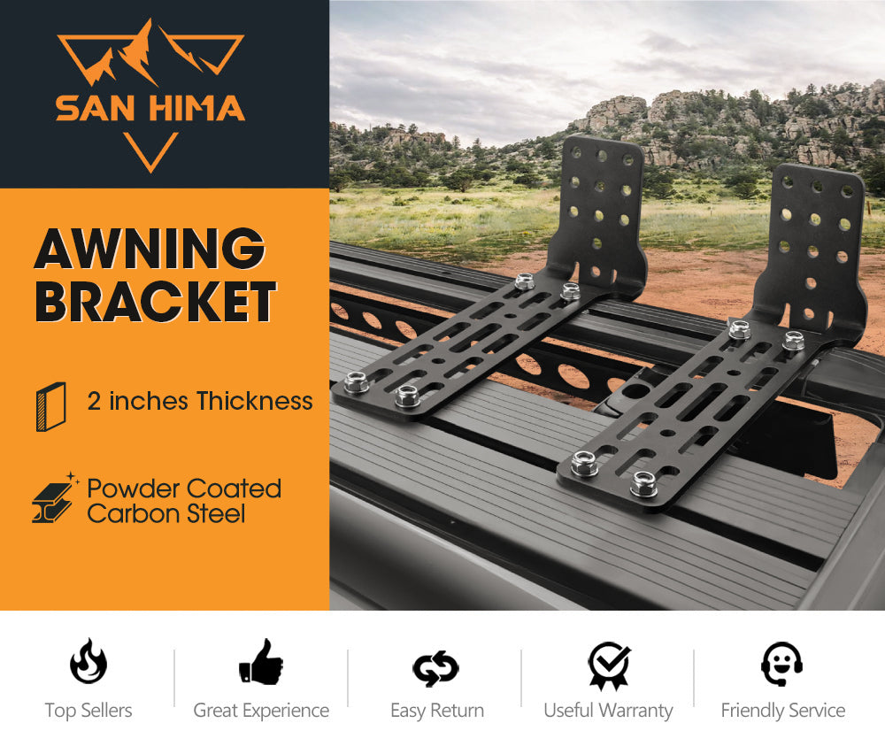 SanHima Pair Awning Mounting Extended L-Brackets for Karlu Awning