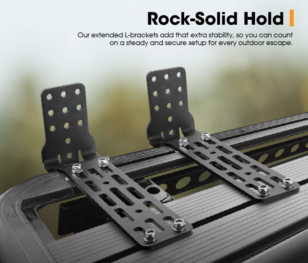 SanHima Pair Awning Mounting Extended L-Brackets for Karlu Awning