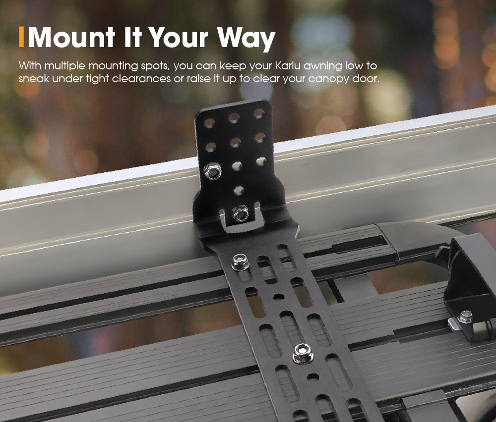 SanHima Pair Awning Mounting Extended L-Brackets for Karlu Awning