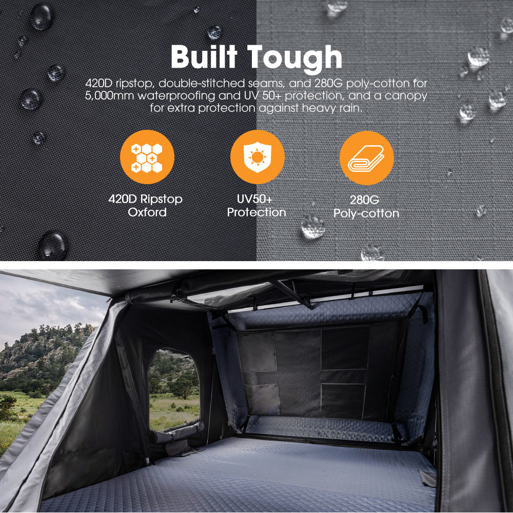 San Hima Jervis Rooftop Tent Hardshell w/ Ladder Camping Waterproof