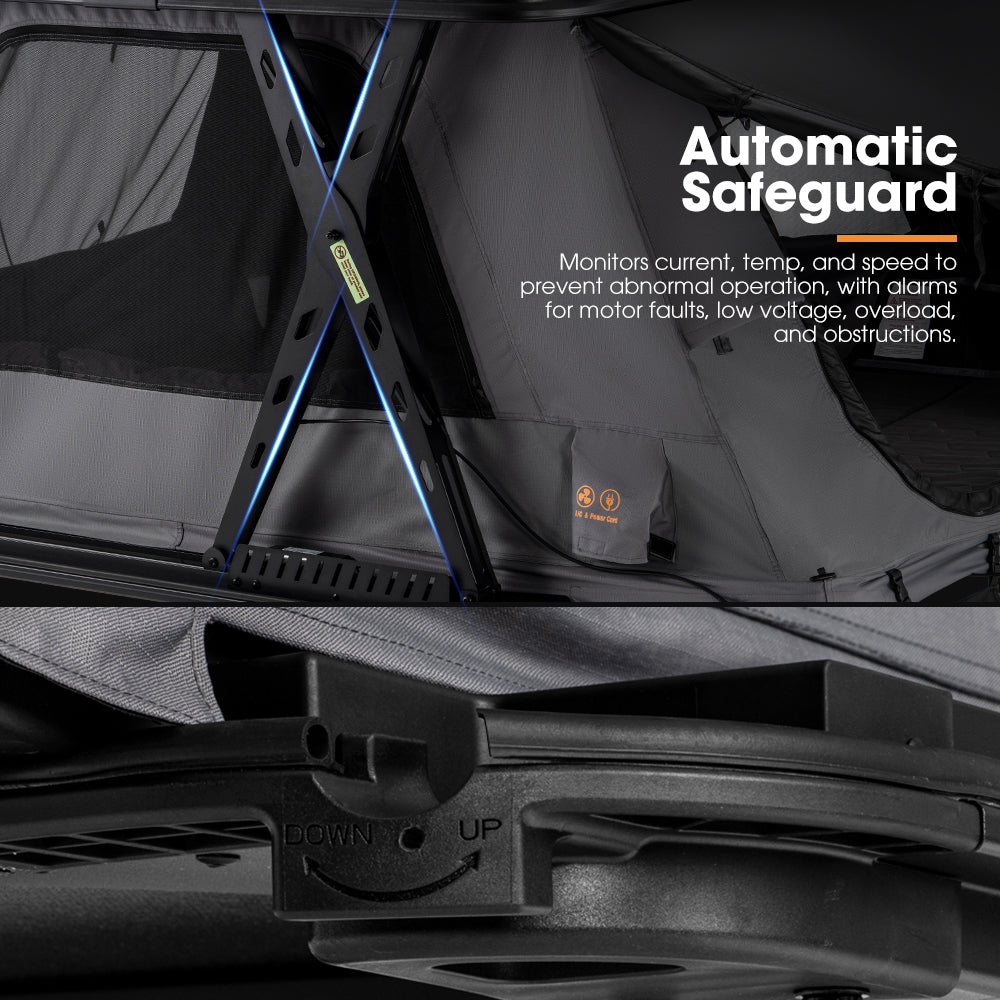San Hima Kosci E-rise Electric Rooftop Tent Hardshell Automatic Outdoor Camping