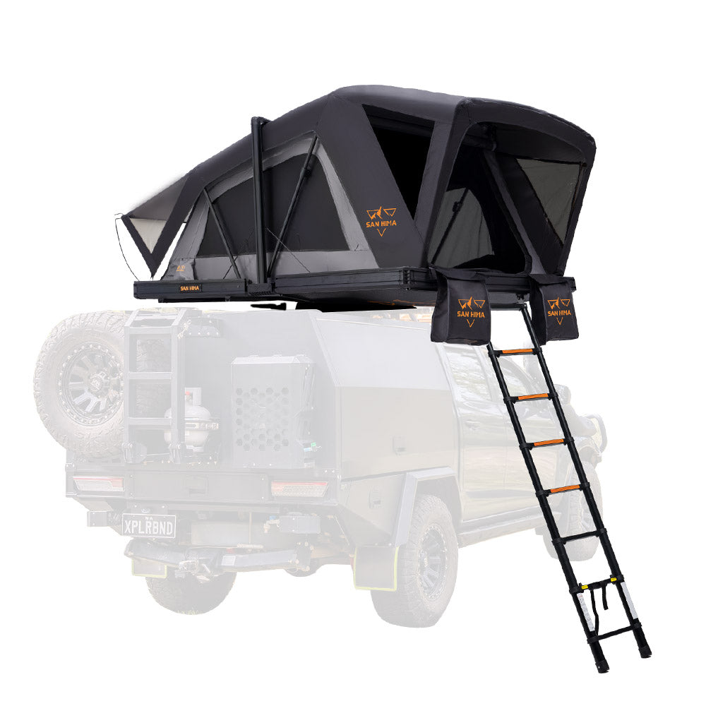 San Hima CapeTop Rooftop Tent Hardshell Fold-Out w/ Ladder Camping