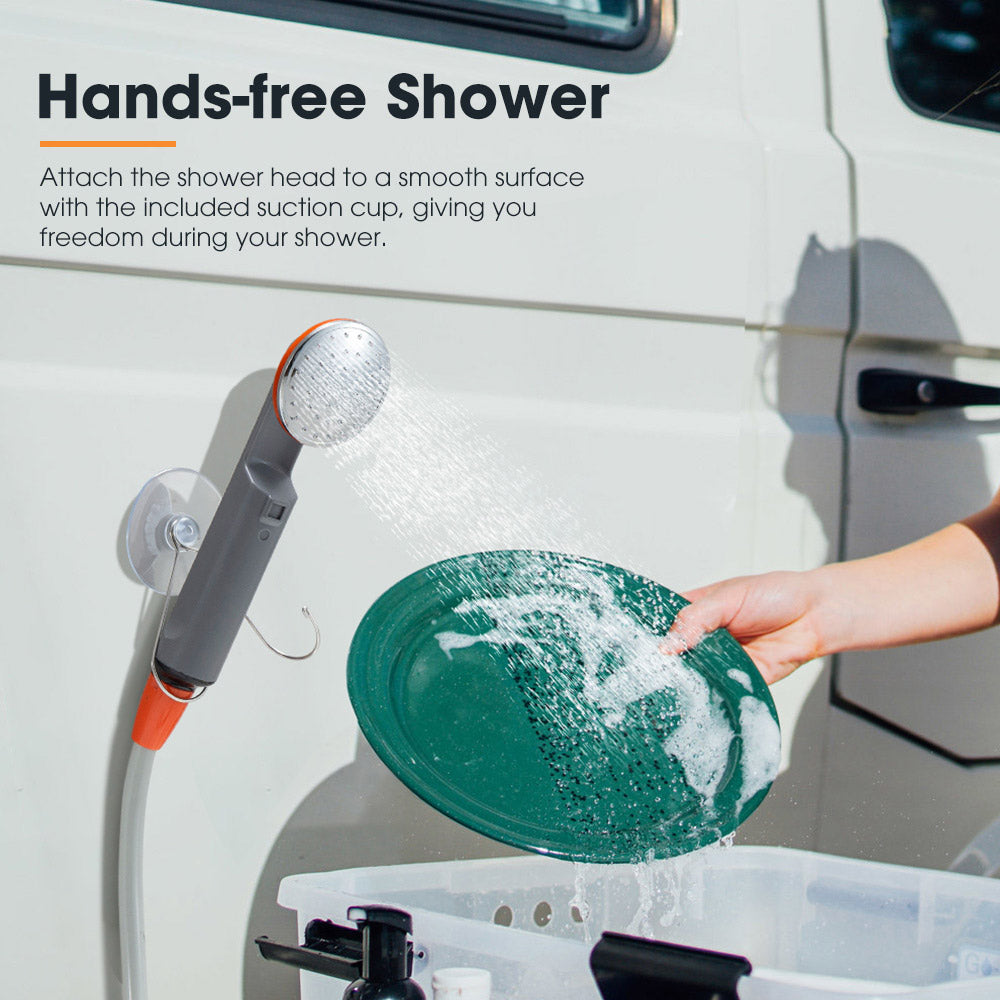 San Hima Portable Camping Shower built-in lithium battery Rechargeable