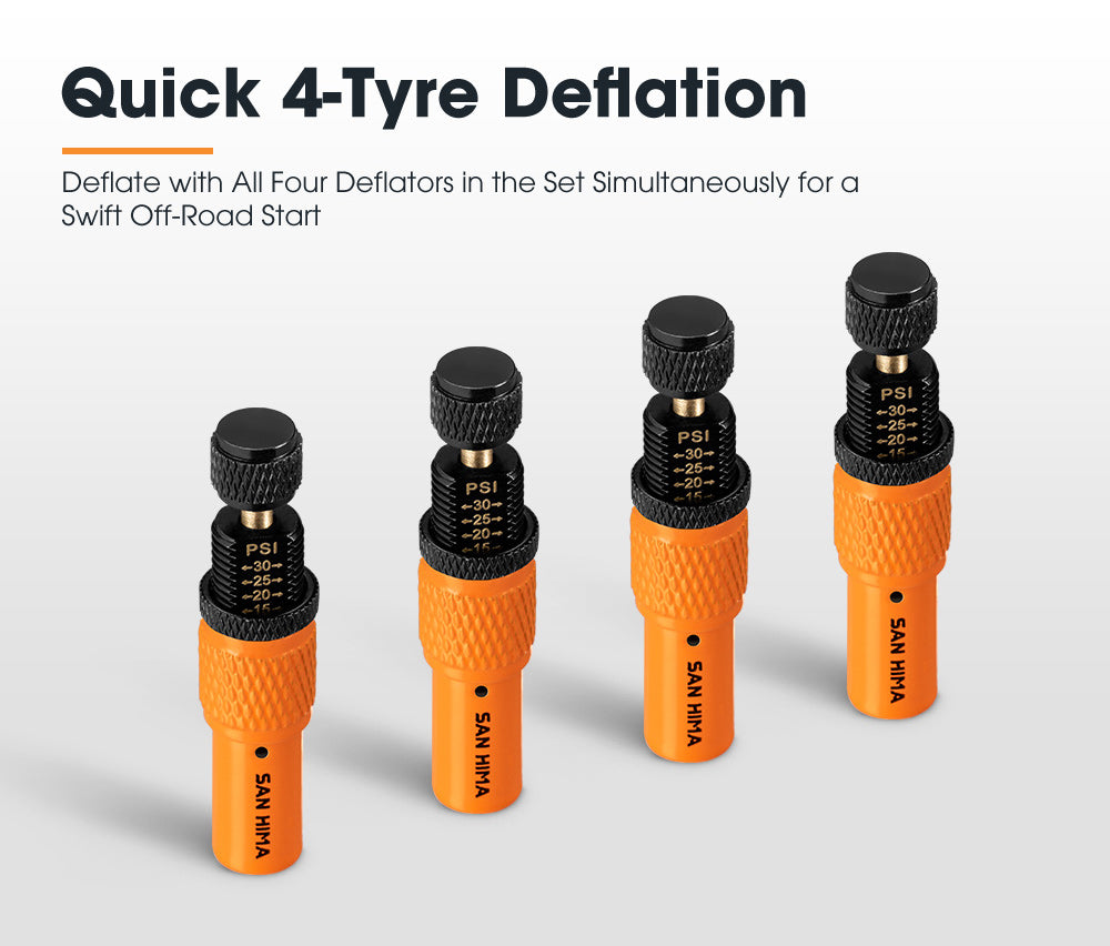SAN HIMA Automatic Tire Deflator Kit 10-30 PSI, Air Down Tire