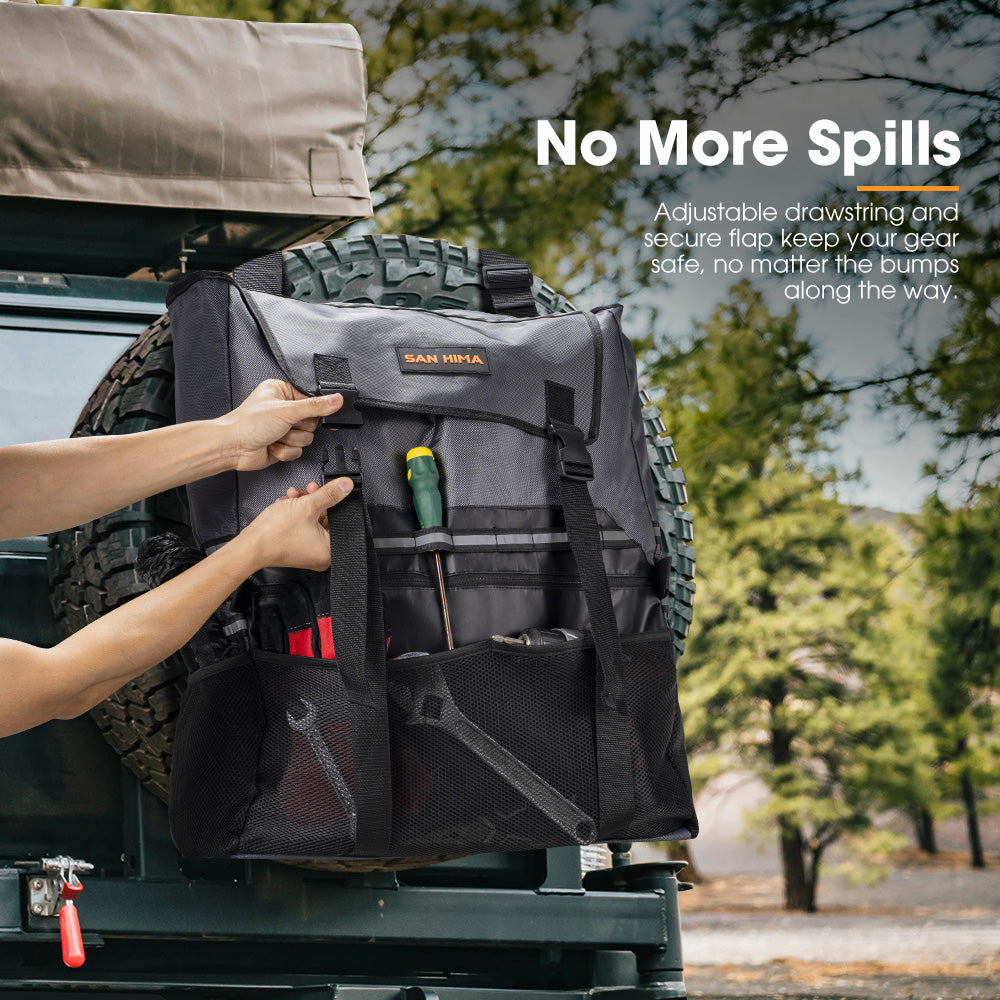 San Hima 26 Gallons Spare Tire Trash Bag Accessory Storage Bag 4x4 4WD