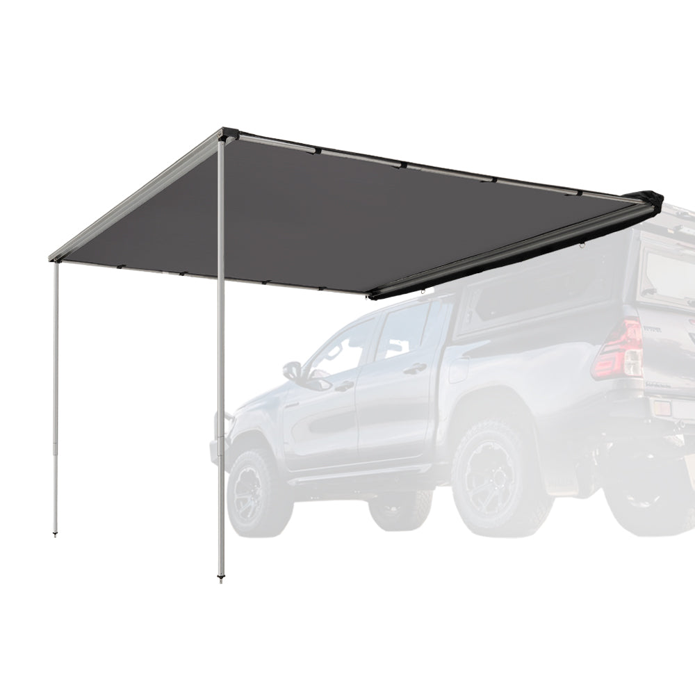 San Hima Pull-Out Side Awning 6.6ft x 8.2ft Telescoping Poles 54ft² Car Shade
